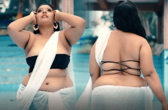 Sutan In White Sari Shoot