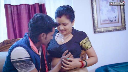 Desi Indian Stepmom Trains Her Young Son to Fucking