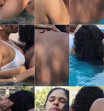 Diya Gowda With Lover In Swimming Pool